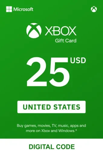 Xbox gift card 25 USD