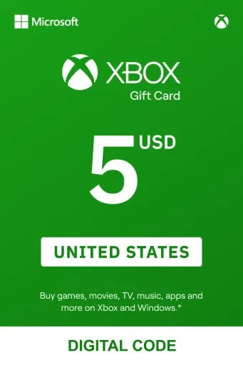 Xbox gift card 5 USD