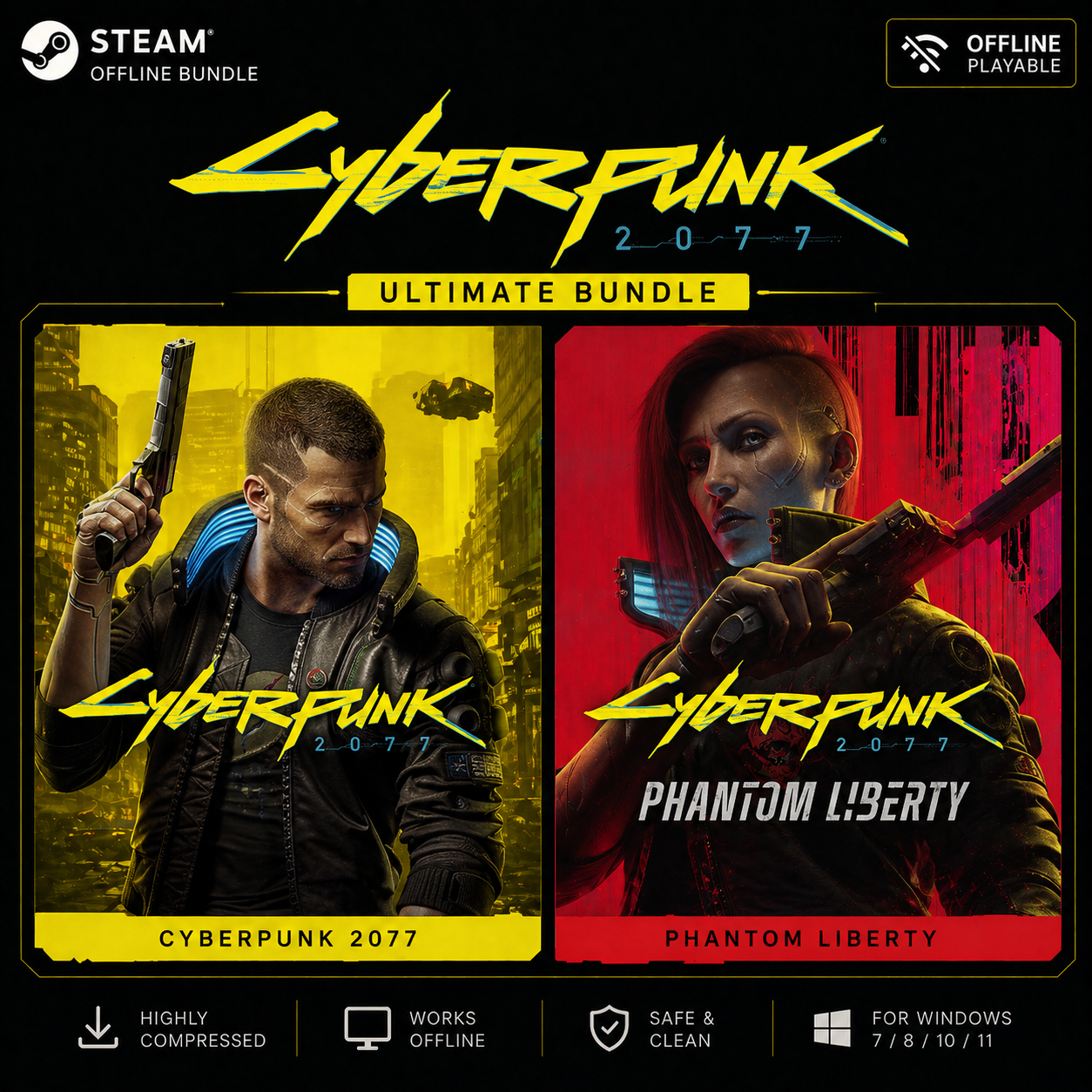 Cyberpunk Ulitmate Bundle Steam offline